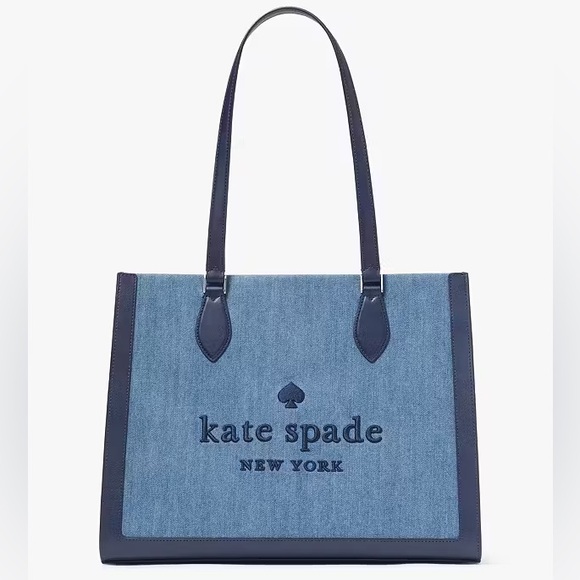 NWT Kate Spade Ellie Denim Tote - Picture 4 of 8